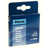 GRAPAS CLAVADORA 530/8 BLISTER 1200 UN | 20 UNIDADES | (PETRUS)